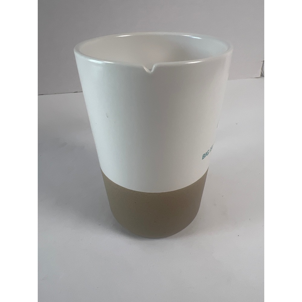 Big Island Jet Center Hawaii Aviation Two Tone Ceramic Coffee Mug White Tan 5.5" - Picture 2 of 5